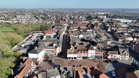 waltham abbey town centre essex uk drone,aerial