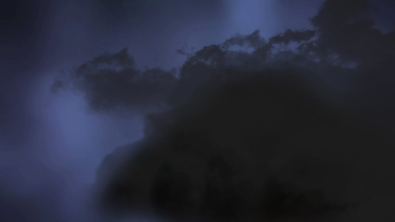 폭풍우의 밤하늘