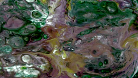 abstract colorful food paint ink explode chaos spread in water