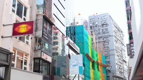 building under construction with scaffolding visible