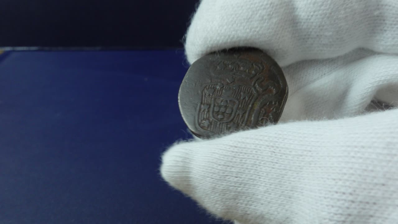 India ancient Copper Coin. Portugal colonie. Reign of Jose I