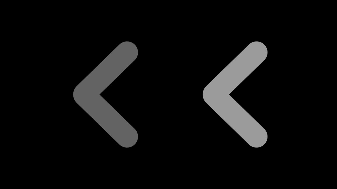 화살표의 애니메이션.