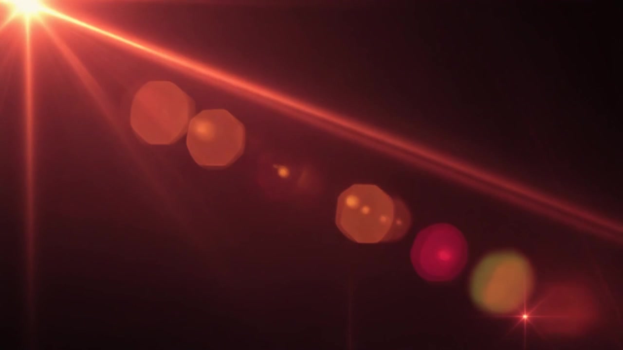 Abstract Red Lens Flare Light Leaks Overlay