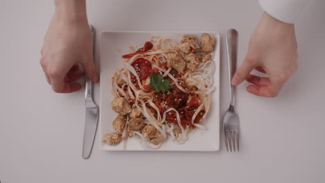 chicken noodle stir-fry