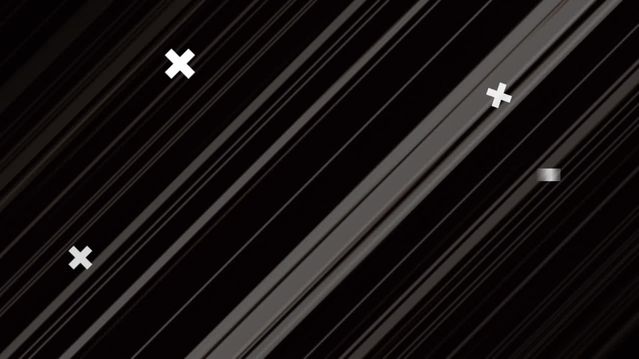 animación de formas blancas que se mueven sobre un fondo negro.