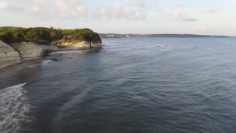 Sea-Waves-Coastline-Aerial-View