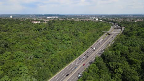 a406 north circular road waltham forest east london aerial footage summer