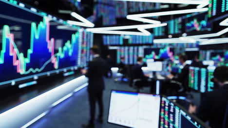 stock market trading room