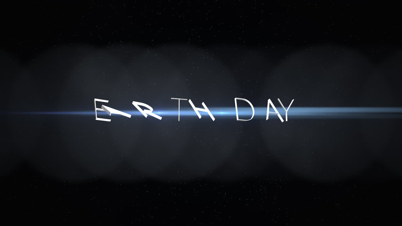 día de la tierra con luz de moda de estrellas en galaxia