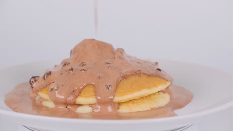 pancakes with chocolate cookie ice cream