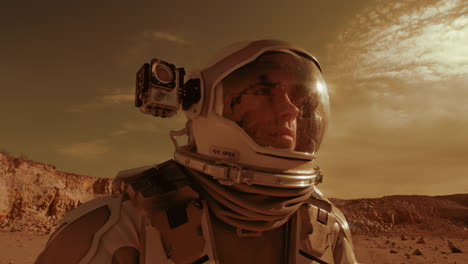 astronauta en marte