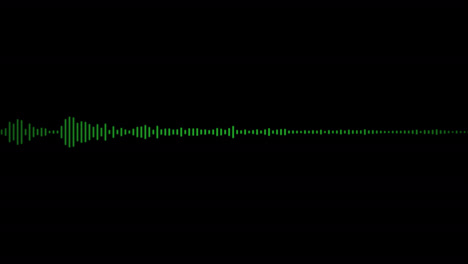 audio spectrum, green double side waveform, animation, a sound waveform with alpha channel