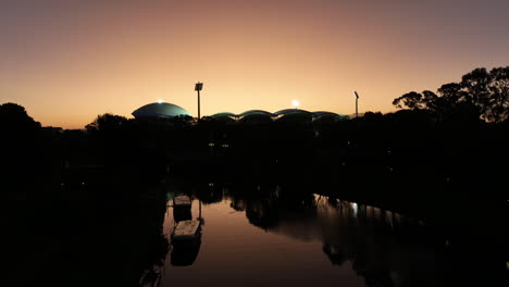 4k-Drone-sunset-Adelaide-oval-Australia