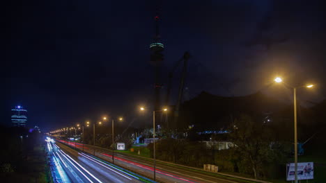 munich traffic near olympiapark