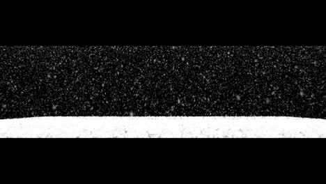 snowfall on a black background