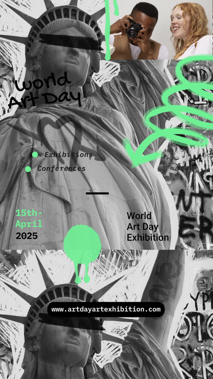 World Art Day Exhibition and Conference Poster