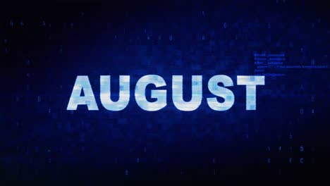 august text digital noise twitch and glitch effect tv screen loop animation background login and