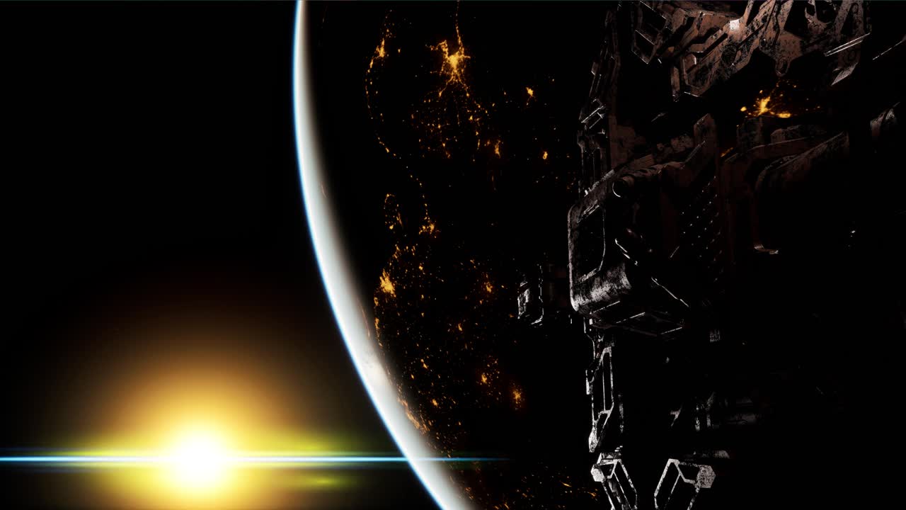 iss 에서 보는 지구 행성. 우주 에서 관찰 하는 아름다운 지구 행성