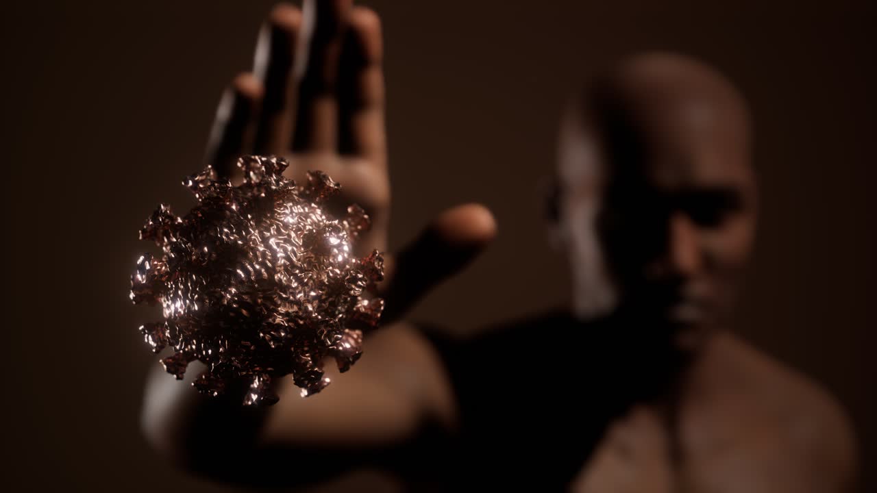 hombre asustado gestando dejar de temer a la infección por coronavirus covid-19