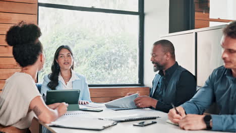 business meeting in modern office