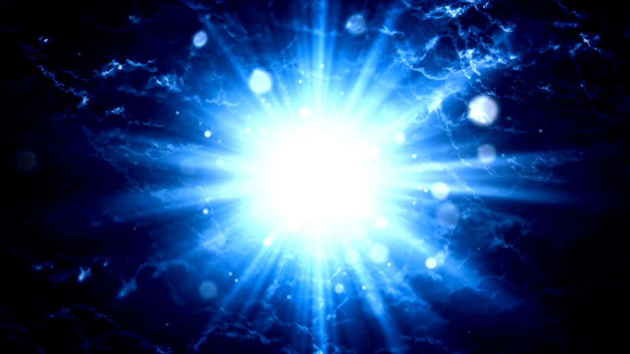 luces celestiales cinematográficas