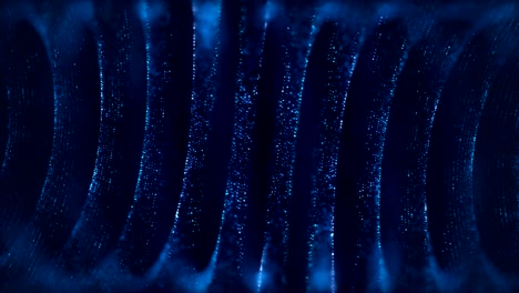 abstracto de partículas de túnel 3d. bucle sin costuras. tienen diferentes colores