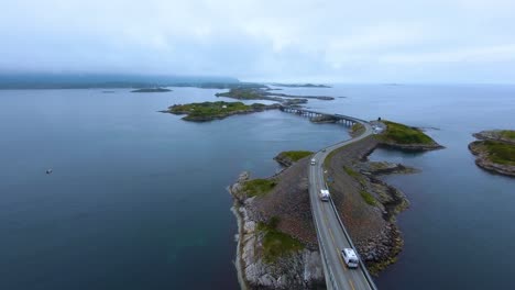 Luftaufnahmen-Der-Atlantikstraße-In-Norwegen