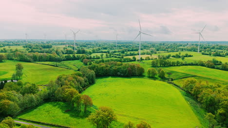 Luftaufnahme-Einer-Windkraftanlage-In-Der-Natur