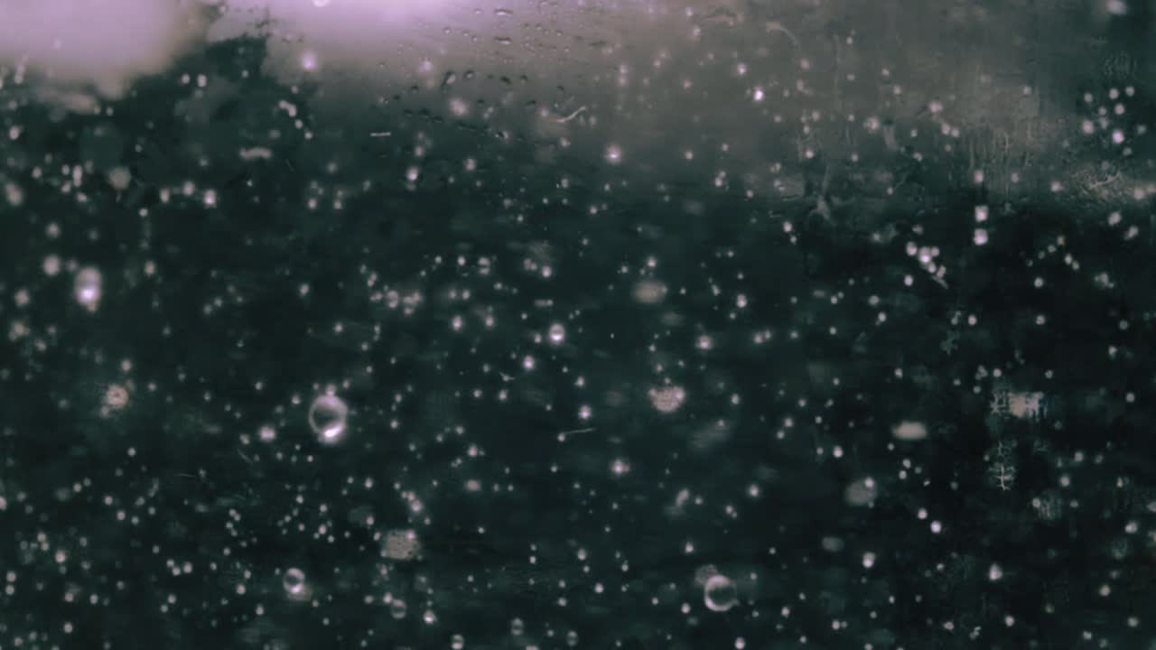 Abstract bubbles and lights on dark background