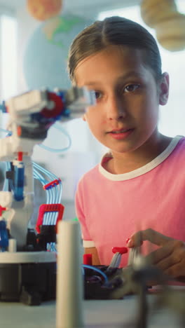 children exploring robotics
