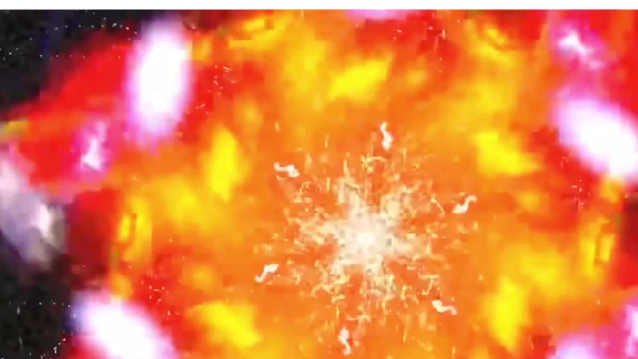 Animation of multicolor mandalas spinning. Abstract background