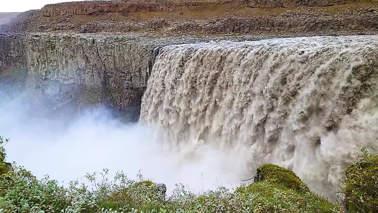 cataratas de detifoss en islandia - en cámara lenta