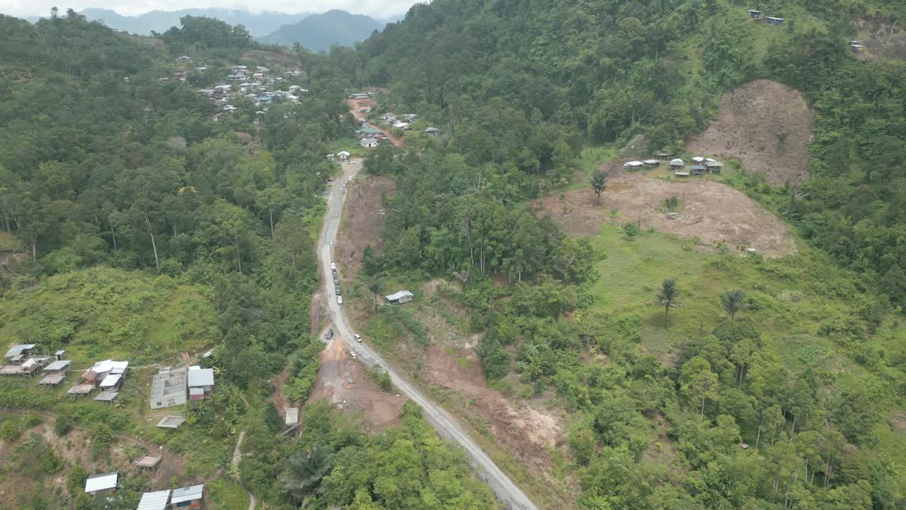 Beautiful Aerial View Of De'Remin Kpg Sapit Padawan Sarawak