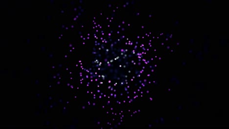 abstract glowing particles