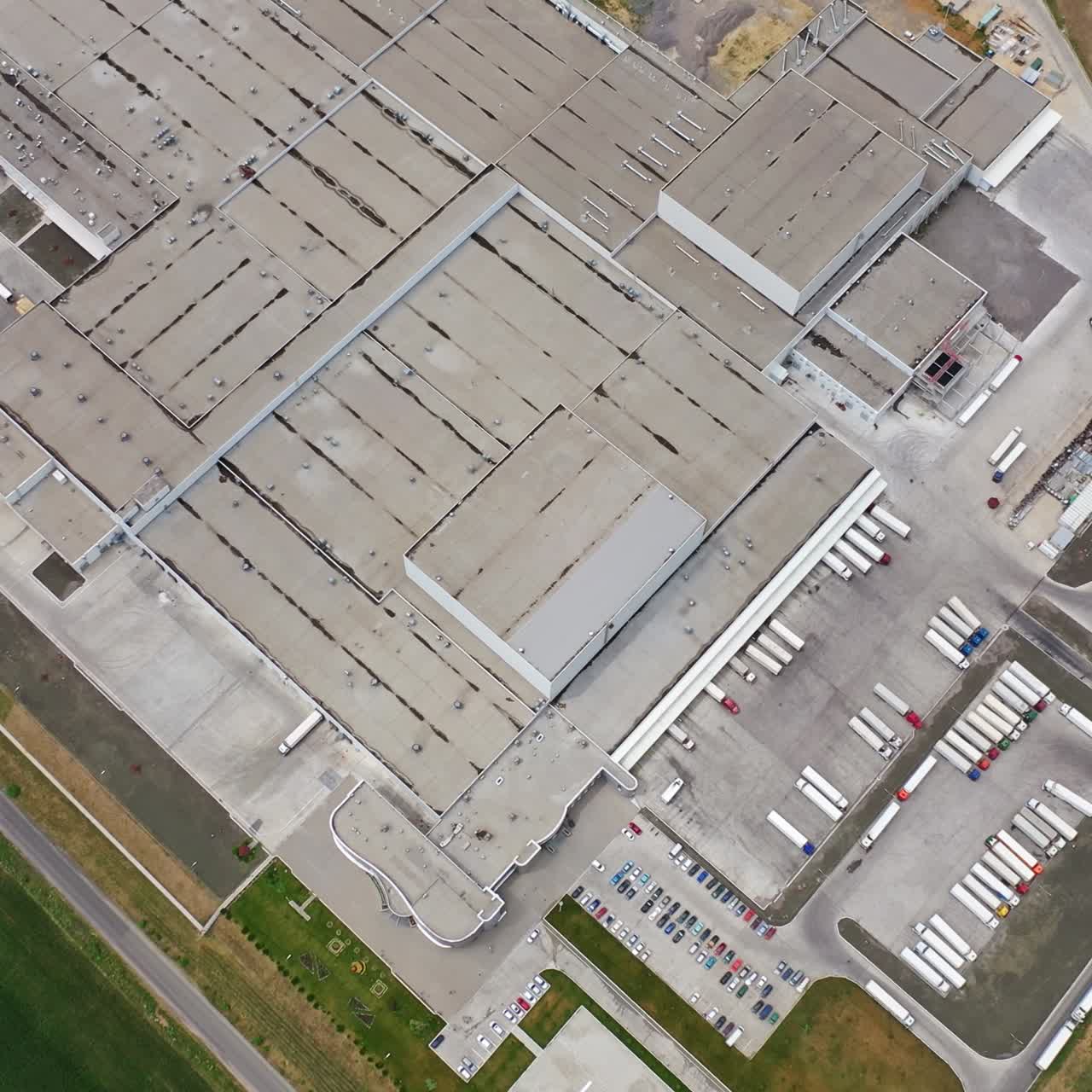 Industrial zone from above