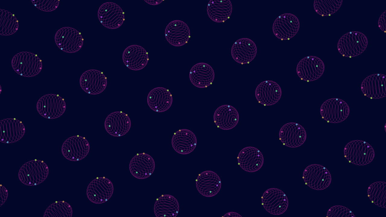 Mesmerizing purple circle pattern floating in celestial space