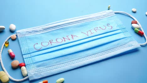 coronavirus face mask and medications