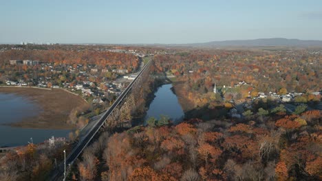 drone shot, slow plan on railroads