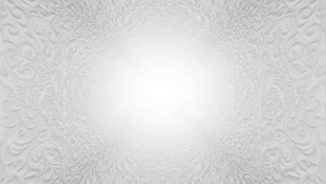 4k decorated white corridor. looped background