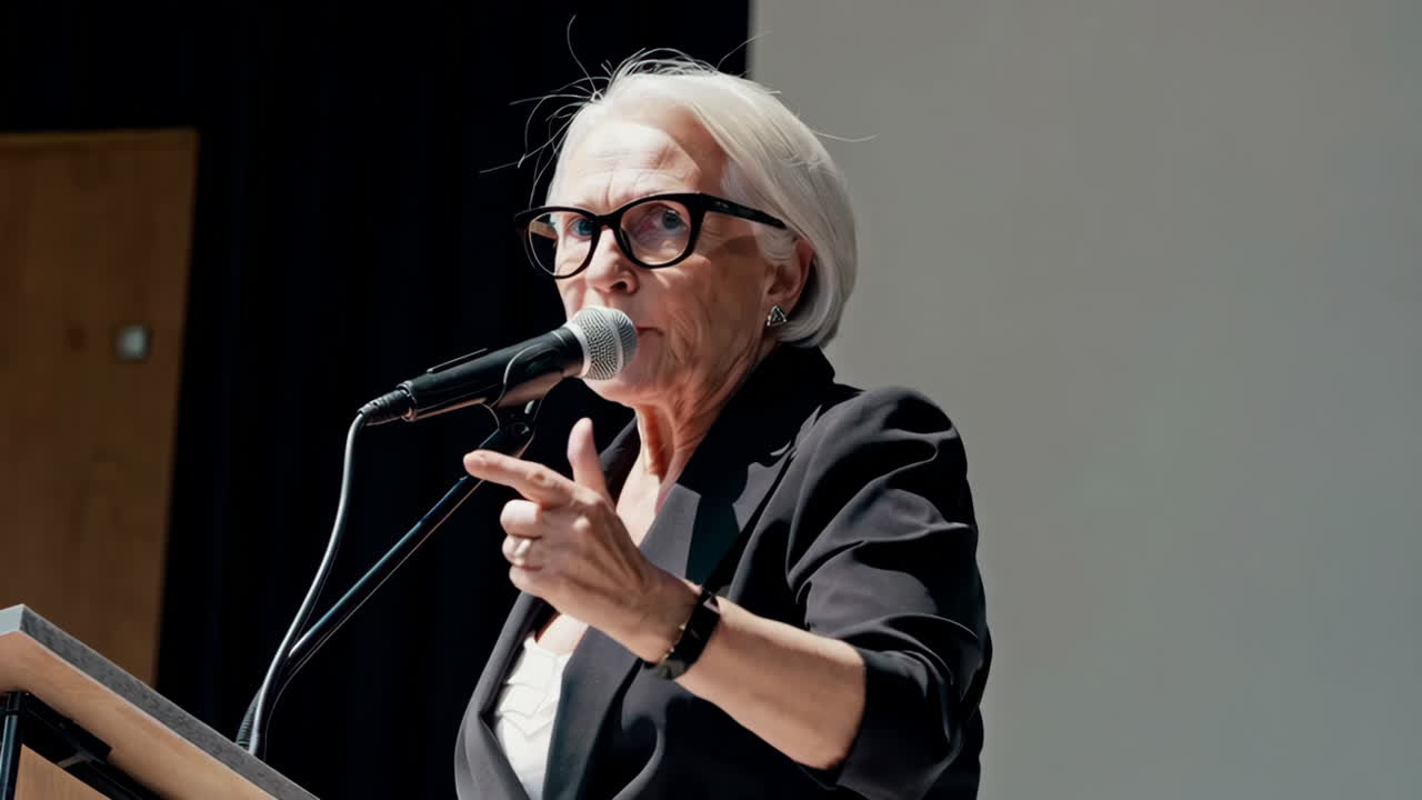 Adventist Church Interior and Speaker