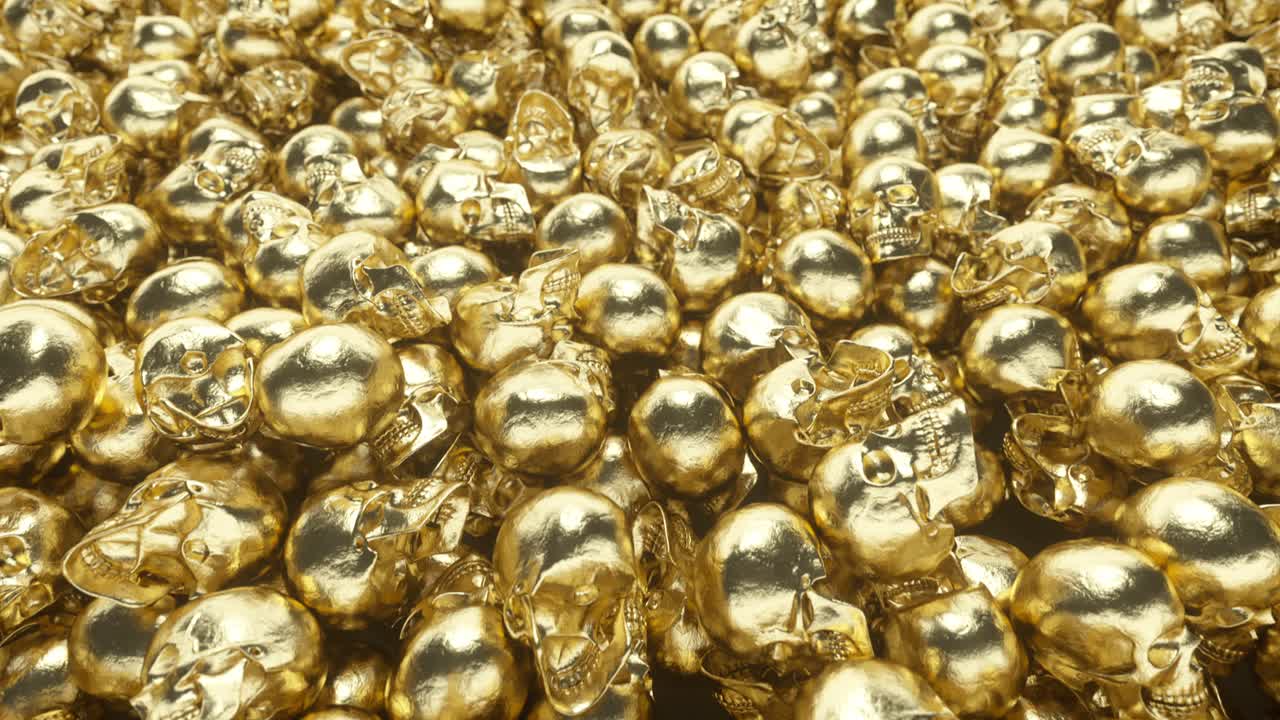 황금 두개골 한 어리