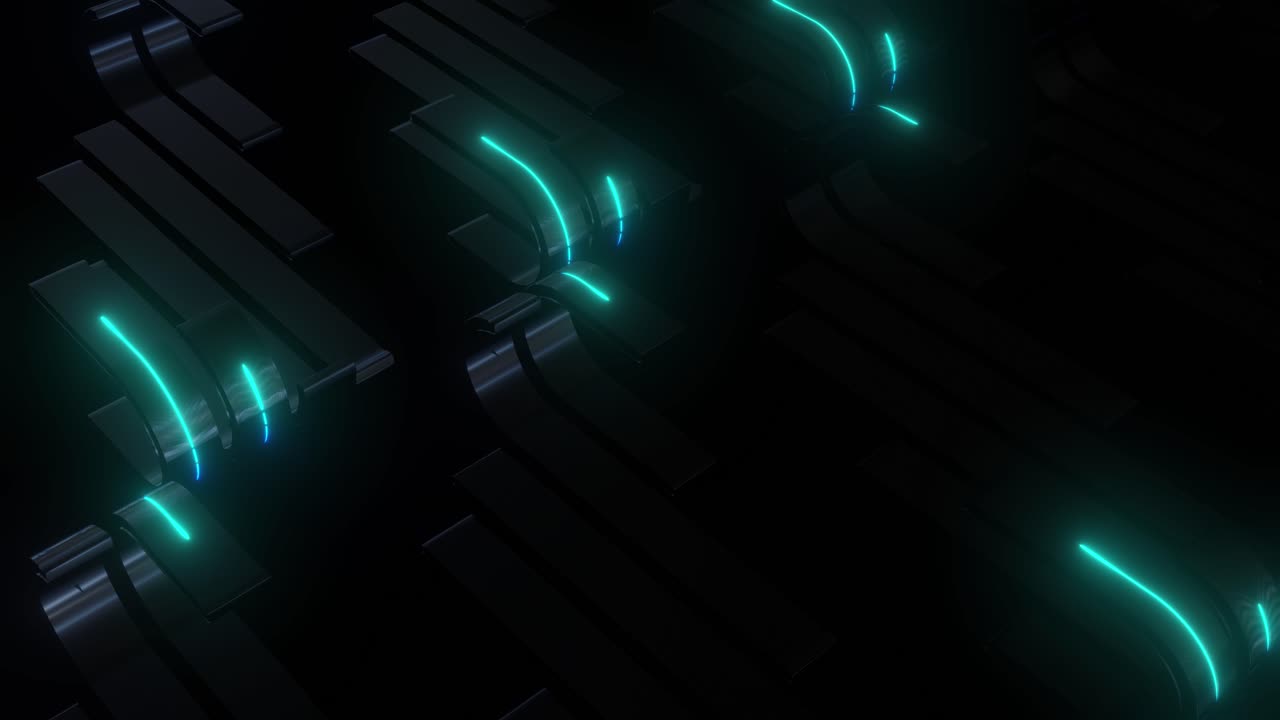 Abstract Futuristic Neon Lines