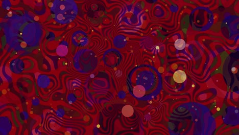 Abstract-Red-Background---Psychedelic-Swirling-Vibes:-Dynamic-Concentric-Lines-and-Circles---Rotating-Swirls-and-Vibrant-Colorful-Motion