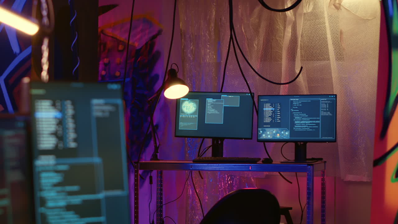 Hacking script running on hideout PCs