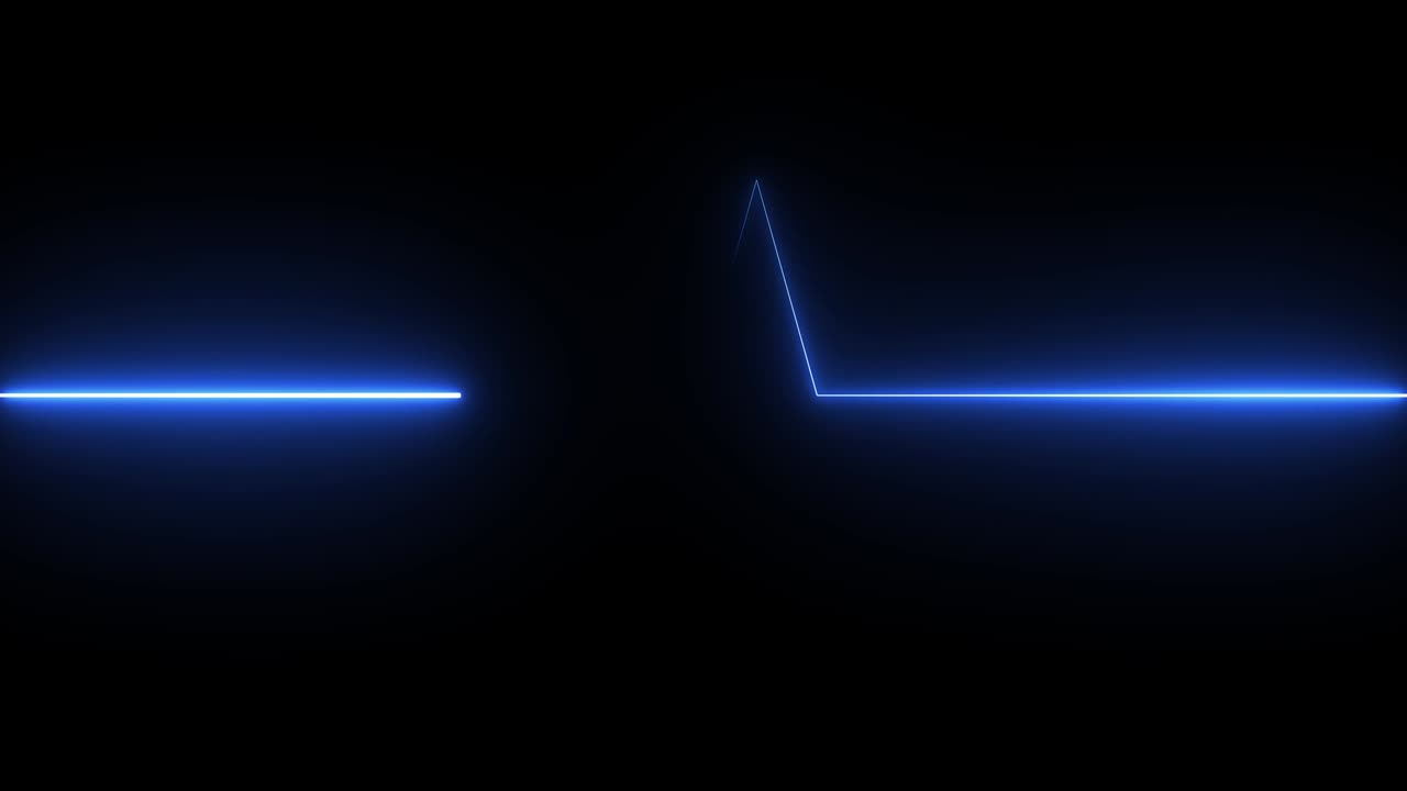 검은 바탕에 추상적인 빛의 네온 프레임, 레이저 쇼, 루프 애니메이션, 4k 비디오