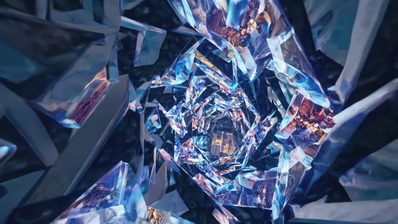 абстрактный туннель через время и пространство