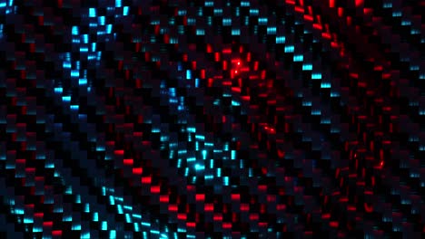 blue-red carbon fiber background. infinitely looped animation