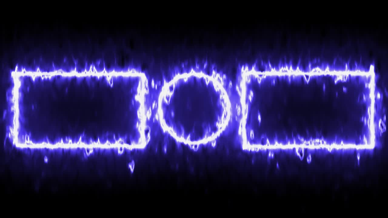 컬러 플레임 엔드 카드 엔딩 스크린 모션 그래픽