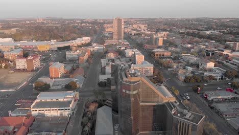 aerial shot cityscape