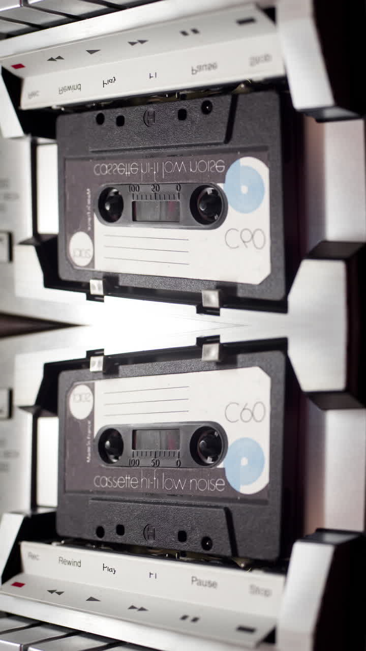 cinta de cassette en vertical